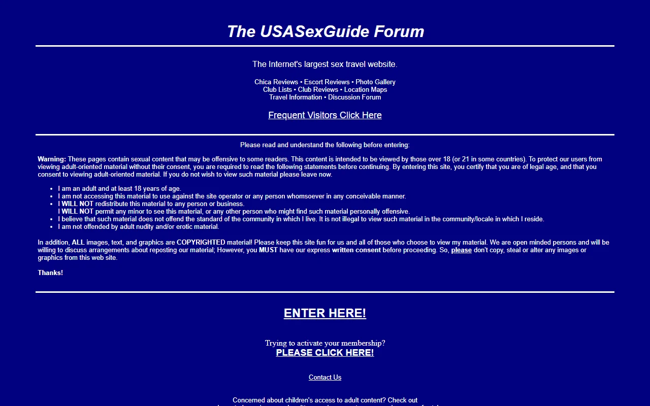 Screenshot: Usasexguide Screenshot of Usasexguide
